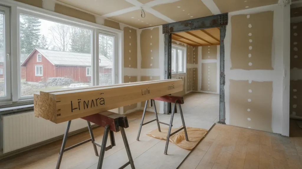 avv xling i villan kostnad dimensionering och valet mellan limtr och st lbalk