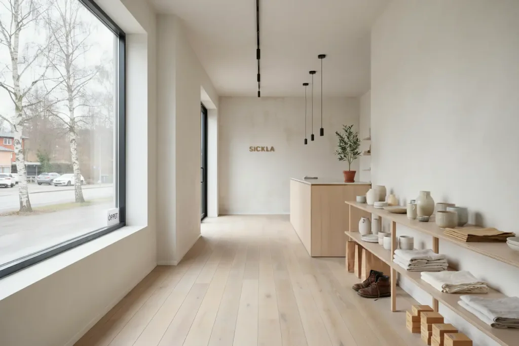 inv ndig totalrenovering av butikslokal i sickla nacka