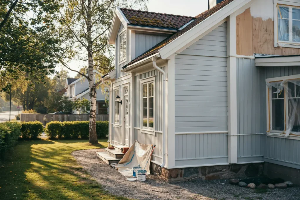 m la om tr fasad p villa kostnad f rarbete och f rgval som h ller i svenskt klimat